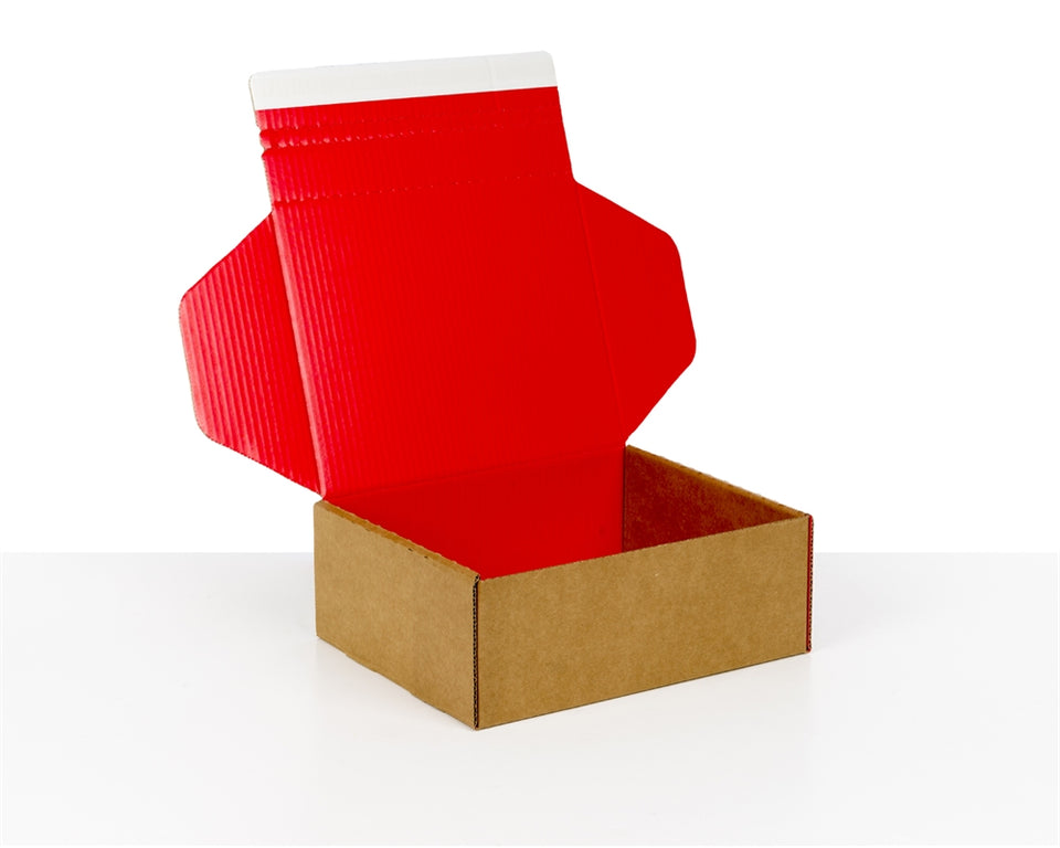 Small Red Postal Gift Boxes for E-commerce - 280*230*110 mm - Packaging Superstore