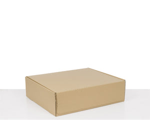 Postal Boxes with Adhesive, Brown & White 460*400*130 mm - Packaging Superstore
