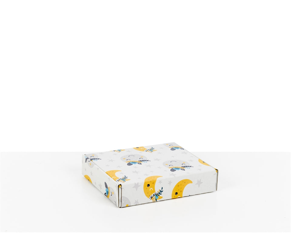 Boxes with Kids Moons Print Outside 228*200*50 mm - Packaging Superstore