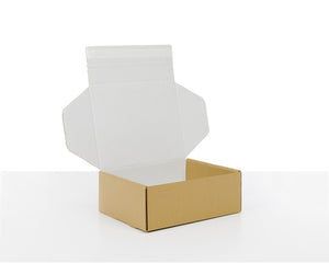 Postal Boxes with Adhesive, Brown & White interior 280*130*110mm - Packaging Superstore