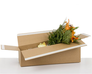 Flower Shipping Box White Outside 297*287*600 mm - Packaging Superstore