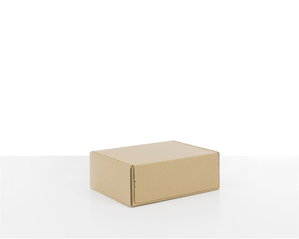 Postal Boxes with Adhesive, Brown & White interior 280*130*110mm - Packaging Superstore