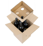 Cardboard Wine Box - 4 Bottles - 215*195*345 mm - Packaging Superstore