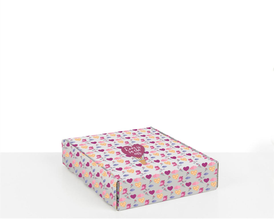 Boxes with Love is in the air 380 x 310 x 80 mm - Packaging Superstore
