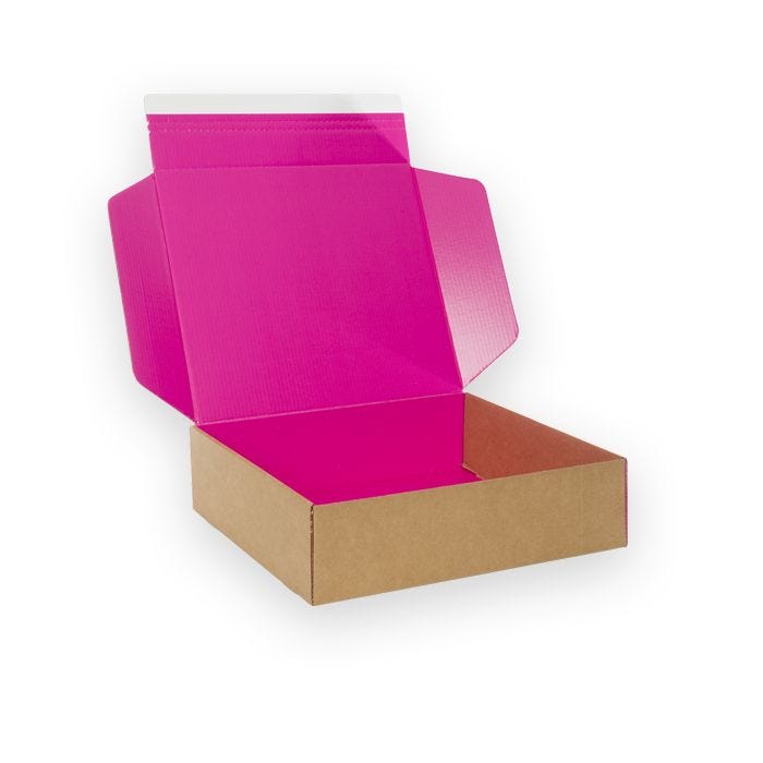 Pink Cardboard Boxes for E-commerce