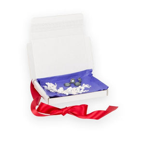 White Postal Boxes with Adhesive Closure
