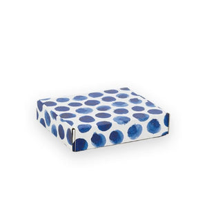 Boxes with Indigo Blue Dots