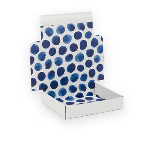 Boxes with Indigo Blue Dots