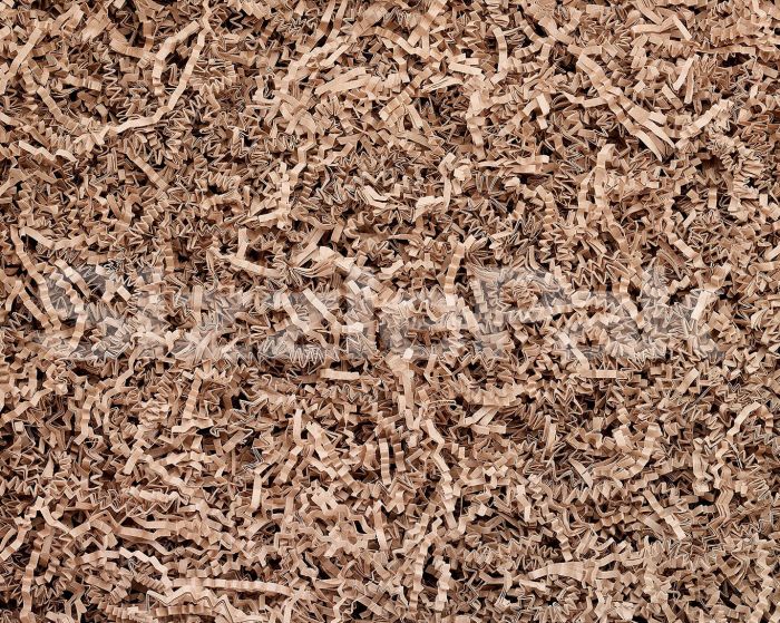 Brown Shredded Paper For Gifting And Stuffing In Cardboard Box Stock Photo  - Download Image Now - iStock